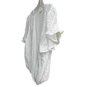 ACOA Open Front Short Sleeve Blouse